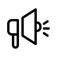 Megaphone Speaker (Outline) Free Open-Source SVG Icon