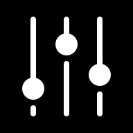 Negative UI Preferences Settings Free Open-Source SVG Icon