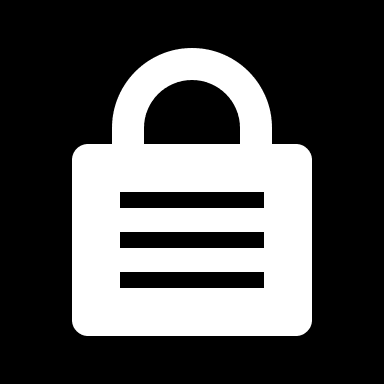 Secure User Interface Negative State Free Open-Source SVG Icon (Health Icons)