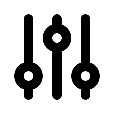 Adjustments Settings (Outline) Free Open-Source SVG Icon (HeroIcons v1 Outline)