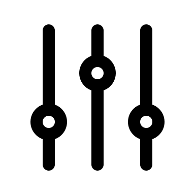 Vertical Adjustments Controls (Outline) Free Open-Source SVG Icon (HeroIcons v1 Outline)