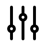 Vertical Adjustments Controls (Outline) Free Open-Source SVG Icon