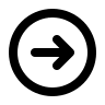 Right Arrow in Circle (Outline) Free Open-Source SVG Icon