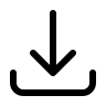 Download Tray Arrow (Outline) Free Open-Source SVG Icon