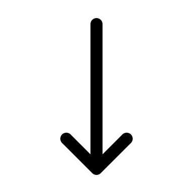 Long Downward Arrow (Outline) Free Open-Source SVG Icon (HeroIcons v1 Outline)