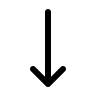 Long Downward Arrow (Outline) Free Open-Source SVG Icon