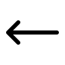 Long Left Arrow (Outline) Free Open-Source SVG Icon