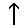 Long Upward Arrow (Outline) Free Open-Source SVG Icon