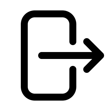 Right Arrow on Rectangle (Outline) Free Open-Source SVG Icon (HeroIcons v1 Outline)