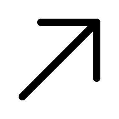 Upward Right Arrow (Outline) Free Open-Source SVG Icon (HeroIcons v1 Outline)