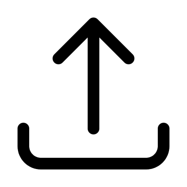 Upload Tray Arrow (Outline) Free Open-Source SVG Icon (HeroIcons v1 Outline)