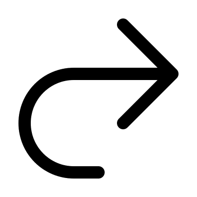 U-Turn Right Arrow (Outline) Free Open-Source SVG Icon (HeroIcons v1 Outline)