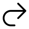 U-Turn Right Arrow (Outline) Free Open-Source SVG Icon