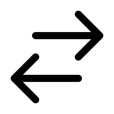 Right and Left Arrows (Outline) Free Open-Source SVG Icon (HeroIcons v1 Outline)