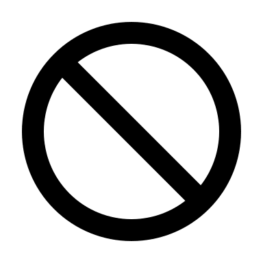 Ban Symbol (Outline) Free Open-Source SVG Icon (HeroIcons v1 Outline)