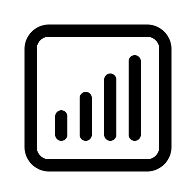 Square Bar Chart (Outline) Free Open-Source SVG Icon (HeroIcons v1 Outline)