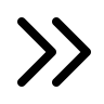 Double Chevron Right Arrow (Outline) Free Open-Source SVG Icon