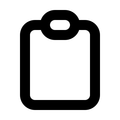 Clipboard Document Holder (Outline) Free Open-Source SVG Icon (HeroIcons v1 Outline)