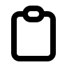 Clipboard Document Holder (Outline) Free Open-Source SVG Icon