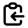 Clipboard Copy Action (Outline) Free Open-Source SVG Icon