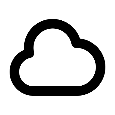 Cloud Symbol (Outline) Free Open-Source SVG Icon (HeroIcons v1 Outline)