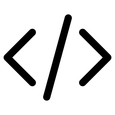 Code Bracket Symbol (Outline) Free Open-Source SVG Icon (HeroIcons v1 Outline)