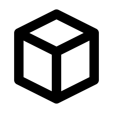 3D Cube Shape (Outline) Free Open-Source SVG Icon (HeroIcons v1 Outline)