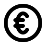 Euro Currency Symbol (Outline) Free Open-Source SVG Icon