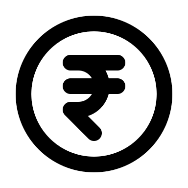 Rupee Currency Symbol (Outline) Free Open-Source SVG Icon (HeroIcons v1 Outline)