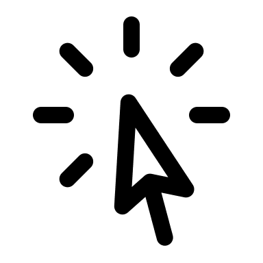 Cursor Arrow with Rays (Outline) Free Open-Source SVG Icon (HeroIcons v1 Outline)