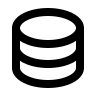 Database Storage (Outline) Free Open-Source SVG Icon