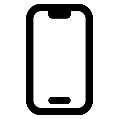 Mobile Phone Device (Outline) Free Open-Source SVG Icon (HeroIcons v1 Outline)