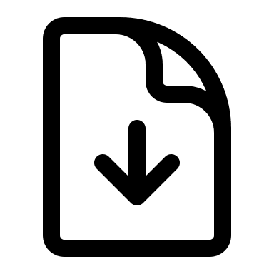 Document Download Arrow (Outline) Free Open-Source SVG Icon (HeroIcons v1 Outline)