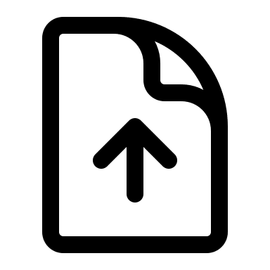 Document Upload Arrow (Outline) Free Open-Source SVG Icon (HeroIcons v1 Outline)