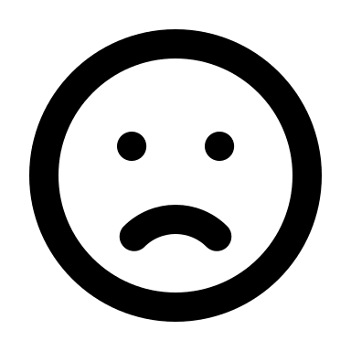 Sad Emoji (Outline) Free Open-Source SVG Icon (HeroIcons v1 Outline)