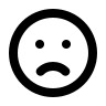 Sad Emoji (Outline) Free Open-Source SVG Icon