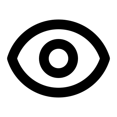 Eye Symbol (Outline) Free Open-Source SVG Icon (HeroIcons v1 Outline)