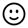 Smiling Face (Outline) Free Open-Source SVG Icon