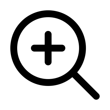 Magnifying Glass with Plus Sign (Outline) Free Open-Source SVG Icon (HeroIcons v1 Outline)