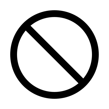 No Symbol Indicator (Outline) Free Open-Source SVG Icon (HeroIcons v1 Outline)