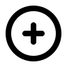 Plus Circle Symbol (Outline) Free Open-Source SVG Icon