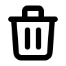 Trash Can (Outline) Free Open-Source SVG Icon