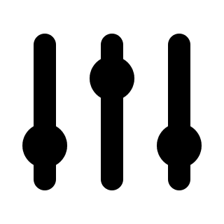 Adjustments Settings (Solid) Free Open-Source SVG Icon (HeroIcons v1 Solid)