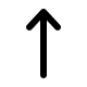 Long Upward Arrow (Solid) Free Open-Source SVG Icon