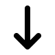 Narrow Downward Arrow (Solid) Free Open-Source SVG Icon