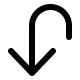 Downward U-Turn Arrow (Solid) Free Open-Source SVG Icon