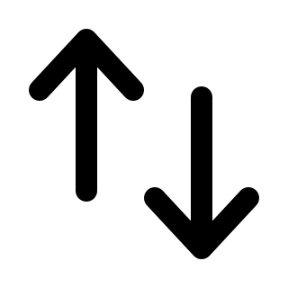 Up and Down Arrows (Solid) Free Open-Source SVG Icon (HeroIcons v1 Solid)