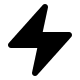 Lightning Bolt Symbol (Solid) Free Open-Source SVG Icon