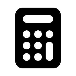 Calculator (Solid) Free Open-Source SVG Icon (HeroIcons v1 Solid)