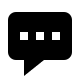 Alternative Chat Message (Solid) Free Open-Source SVG Icon